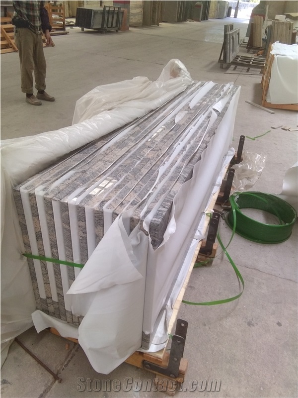 Wholesale China Juparana Countertop for Kitchen ,Customized Multicolor Granite Counterops
