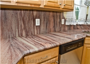Wild Sea Red Quartzite Panel for Kitchen Top/ Wild Sea / Wild Sea for Countertops