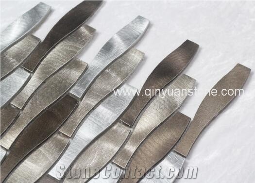 Metal Mosaic Tiles Wall Mounted Tiles Alumnium Mosaic Tiles