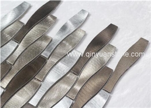 Metal Mosaic Tiles Wall Mounted Tiles Alumnium Mosaic Tiles