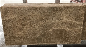 Finest Polished Turkish Emperador Light Marble Tiles with Porcelain Backed