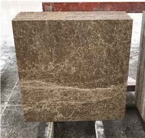 Finest Polished Turkish Emperador Light Marble Tiles with Porcelain Backed
