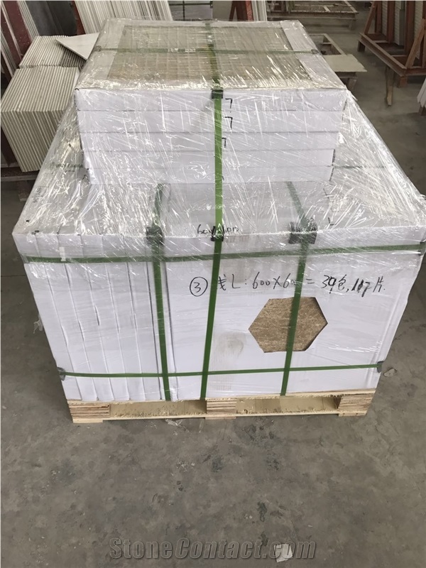 Finest Polished Turkish Emperador Light Marble Tiles with Porcelain Backed