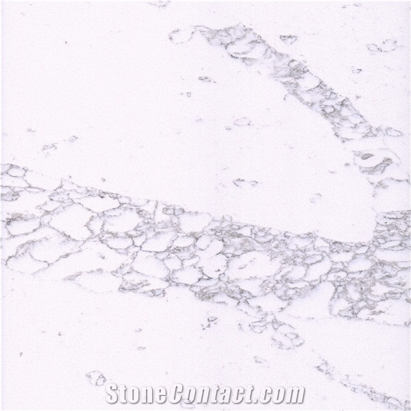 Calacatta Nuvo Marble Ot 0104 Look Quartz Stone Slab for Kitchen Top and Vanity