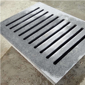 Rainwater Drain Drainage Paver Street Gutter Paver China Dark Grey Granite G343