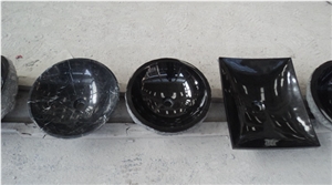 Black Marquina Marble Suit for Kitchen Sinks, Bathroom Sinks, Wash Basins,Round Sinks, Round Basins, Polished