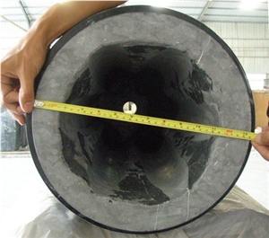 Black Marquina Marble Suit for Kitchen Sinks, Bathroom Sinks, Wash Basins,Round Sinks, Round Basins, Polished