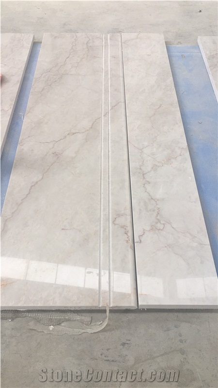 Ice Queen,New Beige Polished Chinese Marble Slabs &Tiles, for Wall&Floor Covering,Pool,Countertops,Polished,Honed, Swan Cut Etc