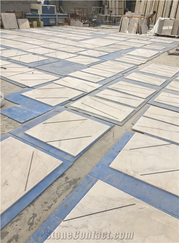 Ice Queen,New Beige Polished Chinese Marble Slabs &Tiles, for Wall&Floor Covering,Pool,Countertops,Polished,Honed, Swan Cut Etc