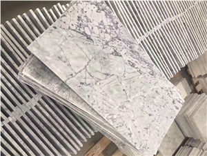 Prague Gray Polished Marble Tiles, New Grey Marble, for Extering and Interior Decoration, Floor and Wall Covering
