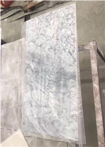 Prague Gray Polished Marble Tiles, New Grey Marble, for Extering and Interior Decoration, Floor and Wall Covering