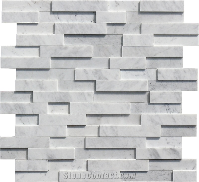Carrara Marble ,White Marble, Italy Carrara Marble Polished Culture Stone,Ledge Stone ,Wall Cladding Panel,Stacked Stone Veneer( Corner Stone ,Brick Stacked Stone),Exposed Wall Stone