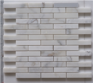 Carrara White, Calacatta Gold,Thassos White,China Marble,Marble Mosaic , Brick Mosaic ,Wall Mosaic , Floor Mosaic