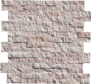 China Cream Rose ,China Pink Marble Splitted Culture Stone,Ledge Stone ,Wall Cladding Panel,Stacked Stone Veneer( Corner Stone ,Brick Stacked Stone),Exposed Wall Stone