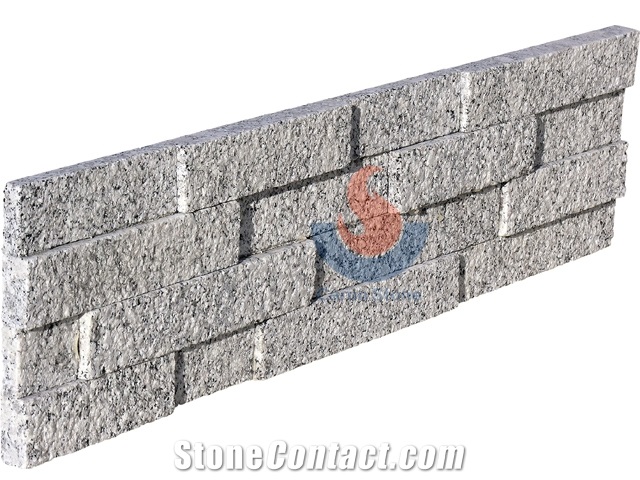Chinese G602 Granite ,China White Granite , Bush-Hammered Face Culture Stone,Ledge Stone ,Wall Cladding Panel,Stacked Stone Veneer( Corner Stone ,Brick Stacked Stone),Exposed Wall Stone