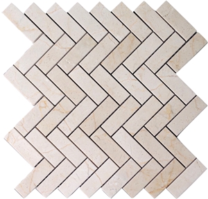 Crema Marfil Marble 1x3spanish Crema Marfil Mosaic,Crema Marfil , Beige Marble Mosaic, Cream Marble Mosaic,Crema Marfil,Spain Crema Marfil,Floor Mosaic ,Crema Marfil Marble 1x3 Herringbone Mosaic Tile