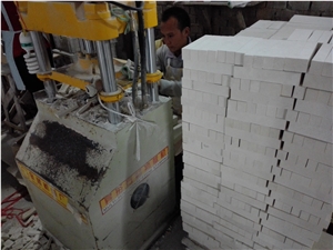 Crystal White Marble Split Face Ledge Stone Panel , Culture Stone , Stone Veneer, Wall Cladding , Exposed Wall Stone