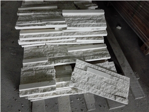 Egypt Sahama Beige , Beige Marble Polished & Splitted Culture Stone,Ledge Stone ,Wall Cladding Panel,Stacked Stone Veneer( Corner Stone ,Brick Stacked Stone),Exposed Wall Stone