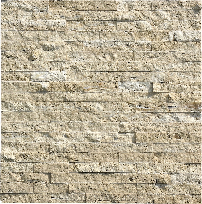 Italy Travertine Split Face Ledge Stone Panel ,Culture Stone,Stone Veneer,Wall Cladding ,Exposed Wall Stone