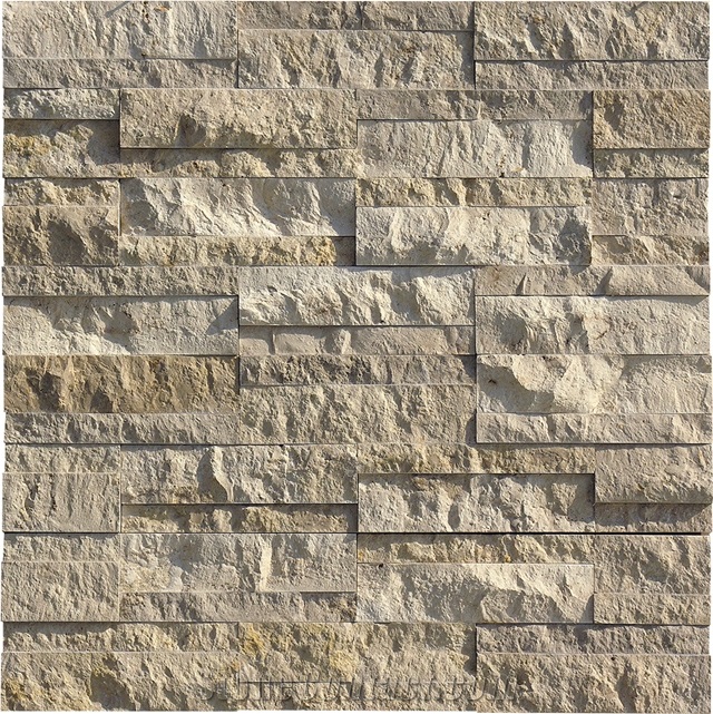 Jura Beige Limestone Split Face Ledge Stone ,Coral Stone Culture Stone,Wall Cladding Panel,Stacked Stone Veneer( Corner Stone ,Brick Stacked Stone),Exposed Wall Stone