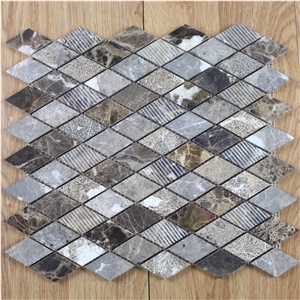 Marron Dark New Design Mosaic, Spanish Emperador Dark Square Mosaic Tile,Emperador Dark Mosaic,Chinese Dark Emperador,Emperador Dark Mosaic,Dark Marble Mosaic,Chinese Marron