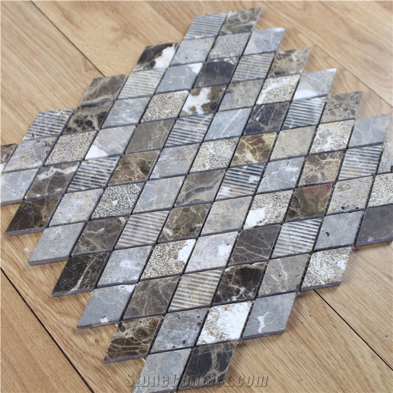 Marron Dark New Design Mosaic, Spanish Emperador Dark Square Mosaic Tile,Emperador Dark Mosaic,Chinese Dark Emperador,Emperador Dark Mosaic,Dark Marble Mosaic,Chinese Marron