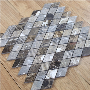 Marron Dark New Design Mosaic, Spanish Emperador Dark Square Mosaic Tile,Emperador Dark Mosaic,Chinese Dark Emperador,Emperador Dark Mosaic,Dark Marble Mosaic,Chinese Marron