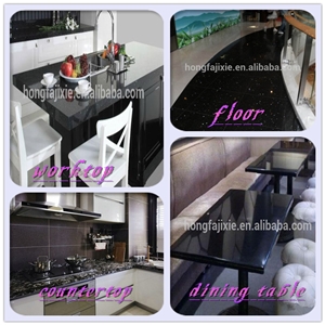 Black Galaxy Quartz Countertop