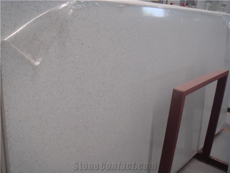 Crystal White Quartz Slabs