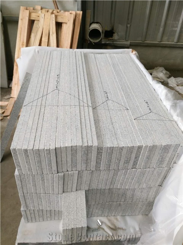 New G603 Granite Stairs China Light Grey Granite Honed Stairs