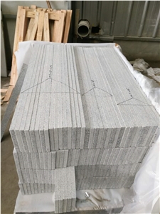 New G603 Granite Stairs China Light Grey Granite Honed Stairs