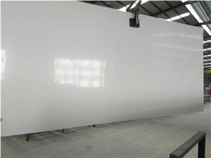 Pure White Engineered Quartz Stone Slabs