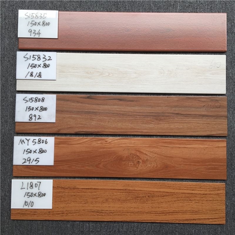 Building Material 20x90cm Natural Wooden Ceramics Tiles