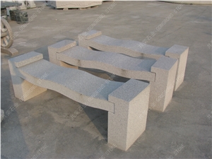 Stone Table and Chairs Sculpture