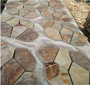 Natural Slate Tile for Paving Slate Floor Covering/ Patio Stone Tiles/ Decorative Garden Edging Stone/ Garden Stone Floor