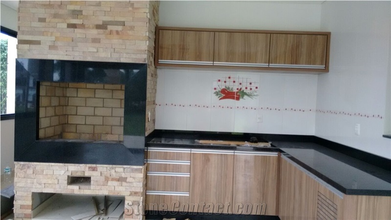 Granito Negro San Gabriel Kitchen Countertop