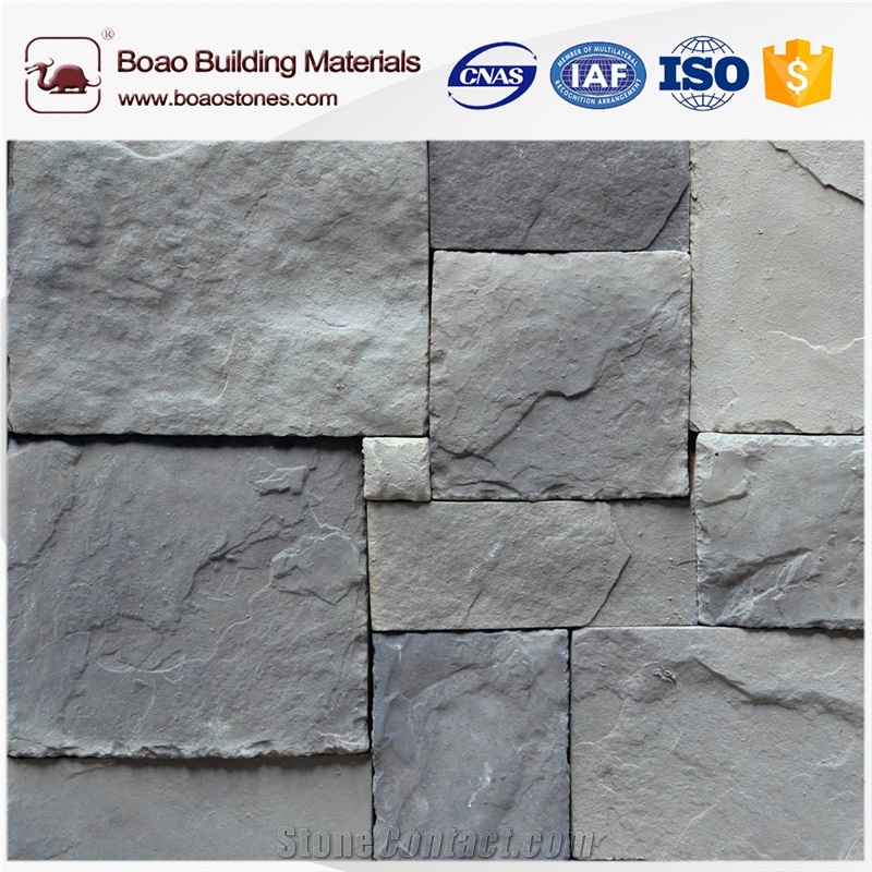 Artificial Fake Brick Interior Stone Siding Veneer Fireplace Stone Wall