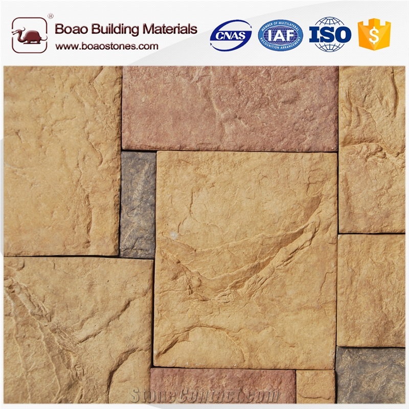 Artificial Fake Brick Interior Stone Siding Veneer Fireplace Stone Wall