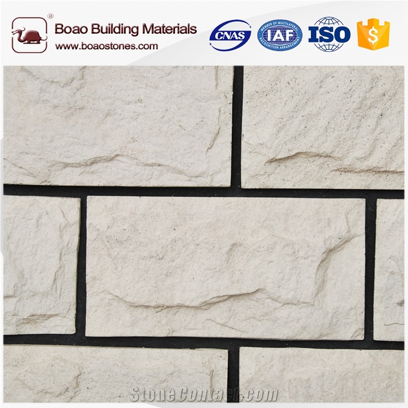 Artificial Stacked Castle Architectural Cast Stone Veneer Paneling