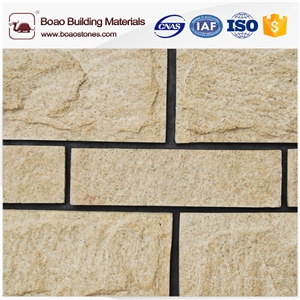 Artificial Stacked Castle Architectural Cast Stone Veneer Paneling