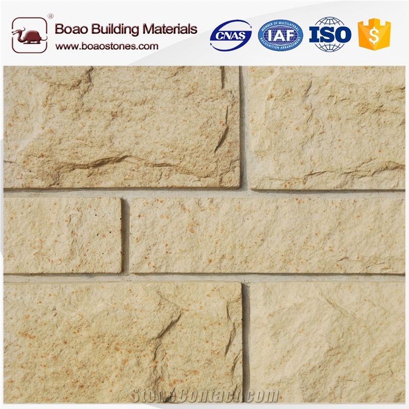 Artificial Stacked Castle Architectural Cast Stone Veneer Paneling