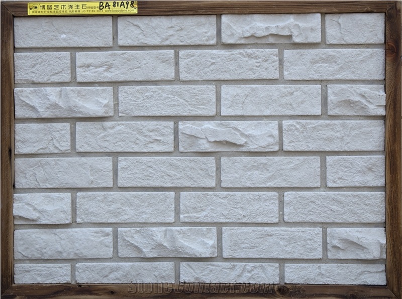 Silicone Mold Stone Portland Cement Concrete Block Brick Wall Cladding