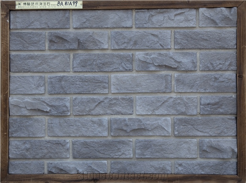 Silicone Mold Stone Portland Cement Concrete Block Brick Wall Cladding