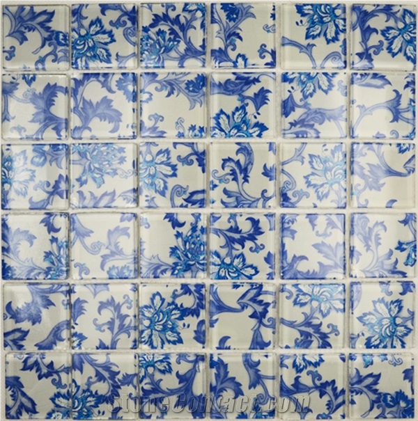 China Flower Glass Mosaic