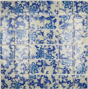 China Flower Glass Mosaic