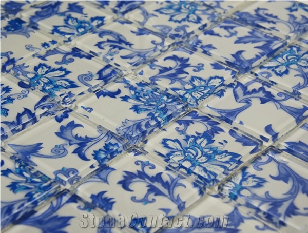 China Flower Glass Mosaic