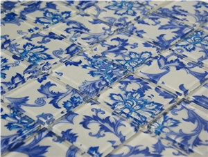 China Flower Glass Mosaic