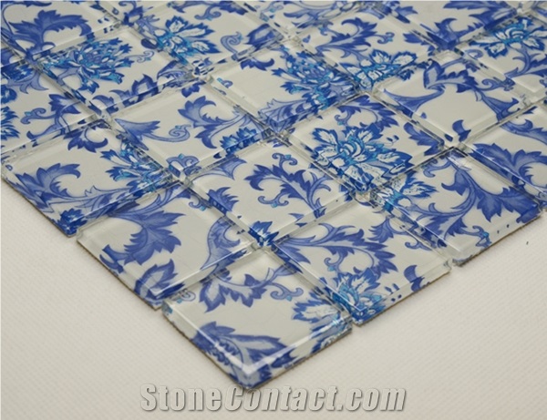 China Flower Glass Mosaic