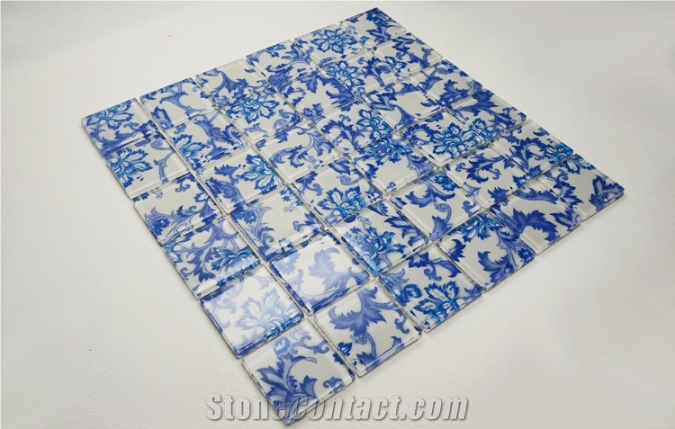China Flower Glass Mosaic