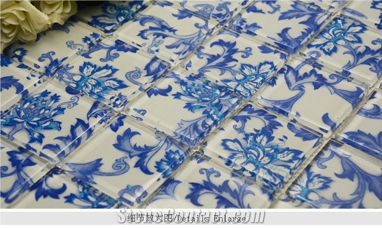 China Flower Glass Mosaic